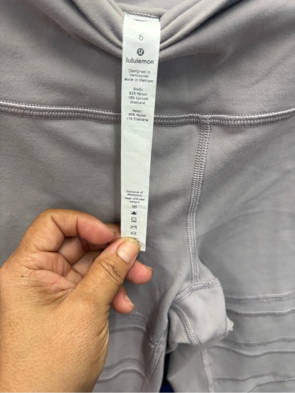 lululemon Light Lavender High-Rise Seam Leggings